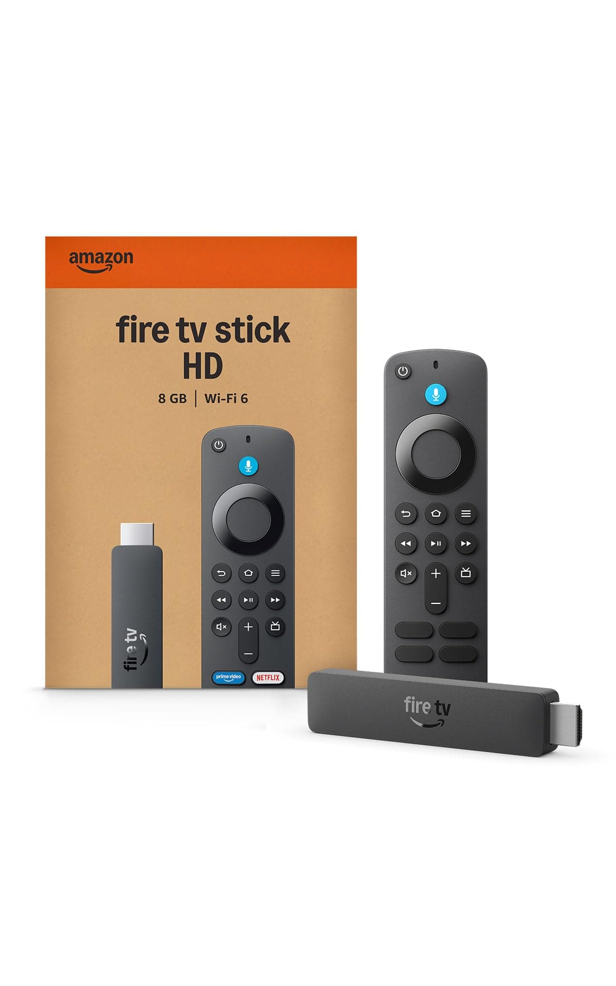 Amazon Fire TV Stick HD (newest model), free & live TV, Alexa Voice Remote, powered by the TV, effortless setup, find shows faster with Alexa+ — product image 1