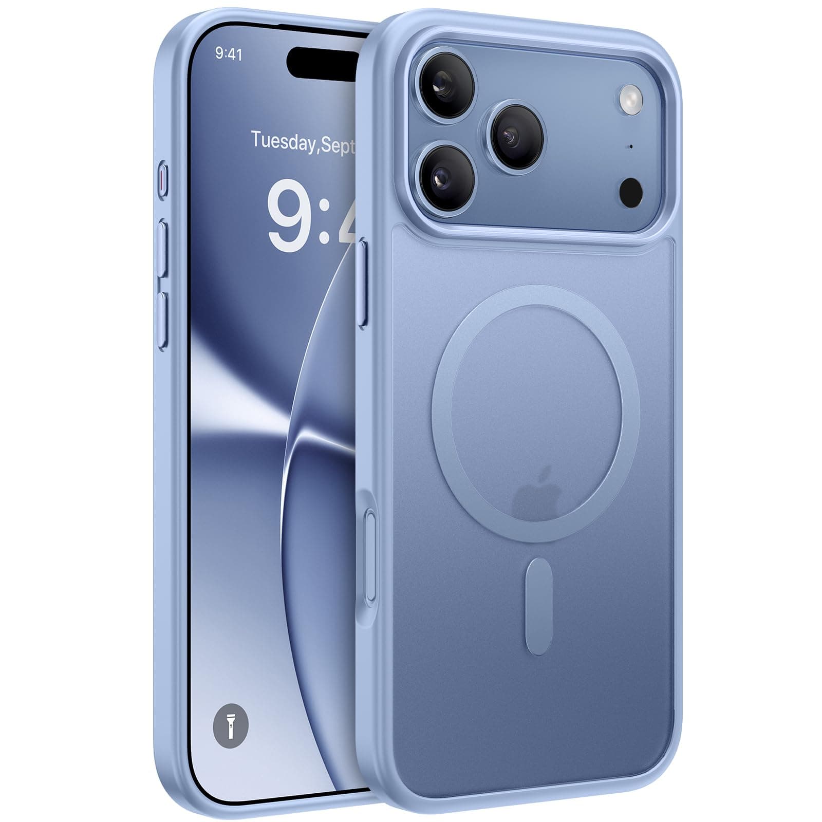 Miracase Magnetic for iPhone 18 Pro Max Case, Light Blue — product image 1