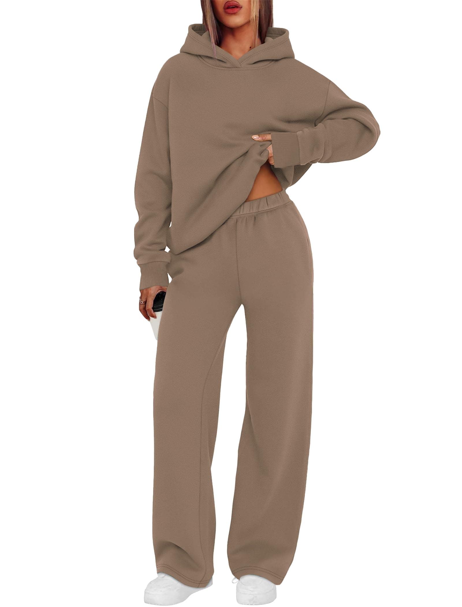 Sampeel Womens Sweatsuits 2 Piece Outfits Hoodie Sweatpants Lounge Matching Sets — product image 1