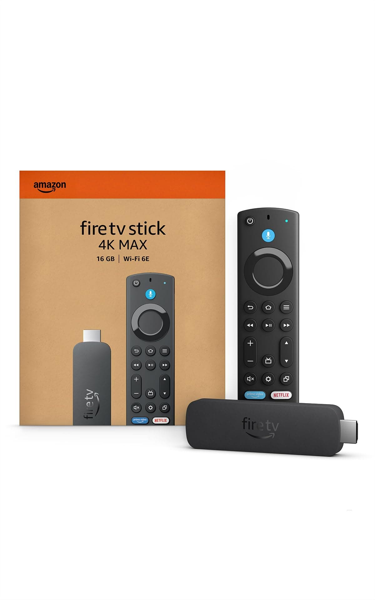 Amazon Fire TV Stick 4K Max (newest model), streaming device, with AI-powered Fire TV Search, supports Wi-Fi 6E, free & live TV without cable or satellite, find shows faster with Alexa+ — product image 1