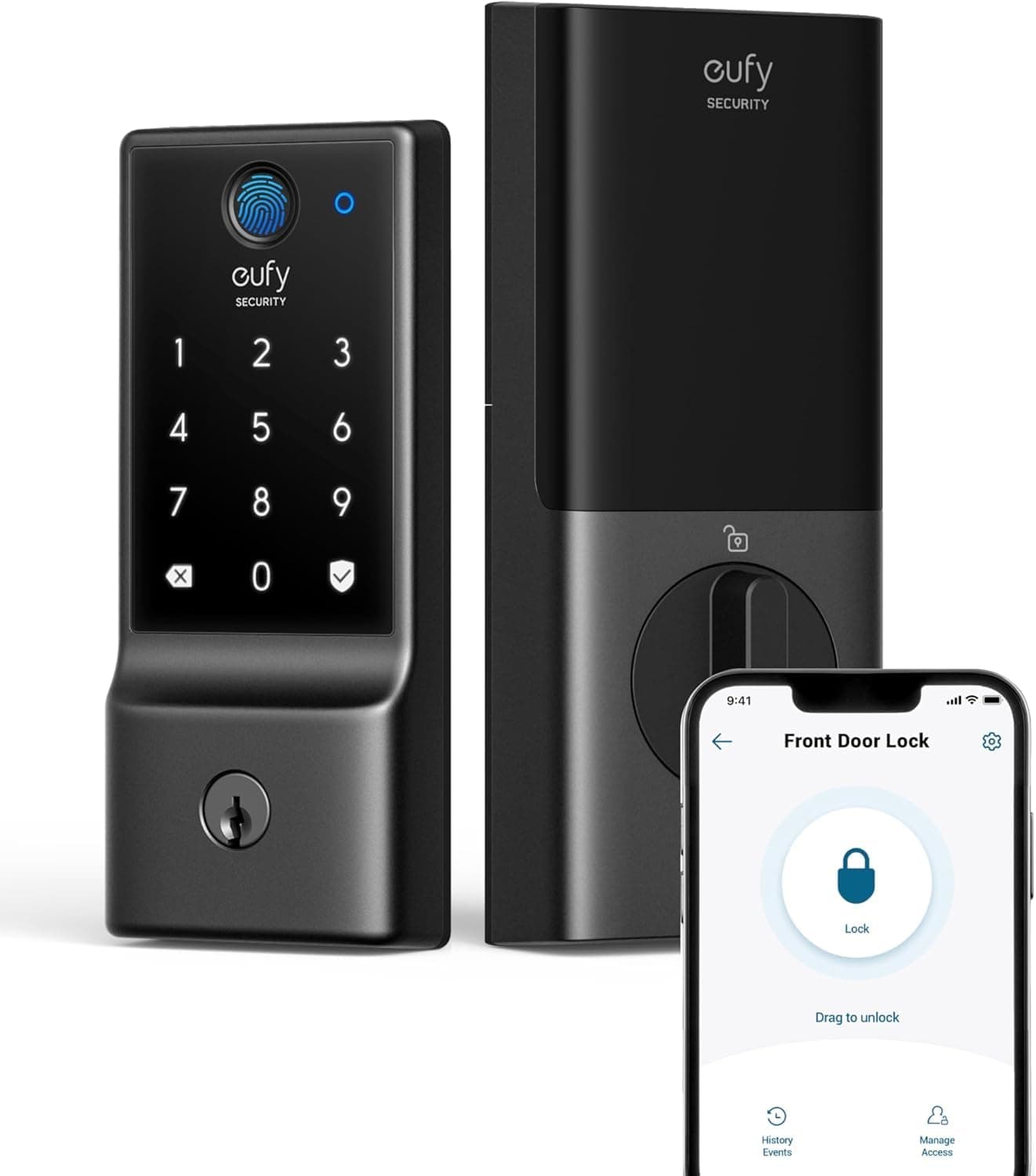 eufy Security Smart Lock C220, Fingerprint Keyless Entry Door Lock — product image 1