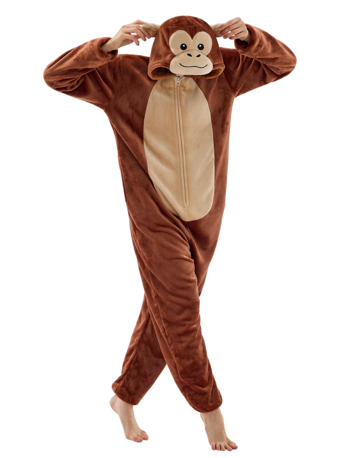 JUOLOET Unisex Adult Onesie Pajamas Animal One Piece Snug Fit Halloween Costume Sleepwear Homewear — product image 1