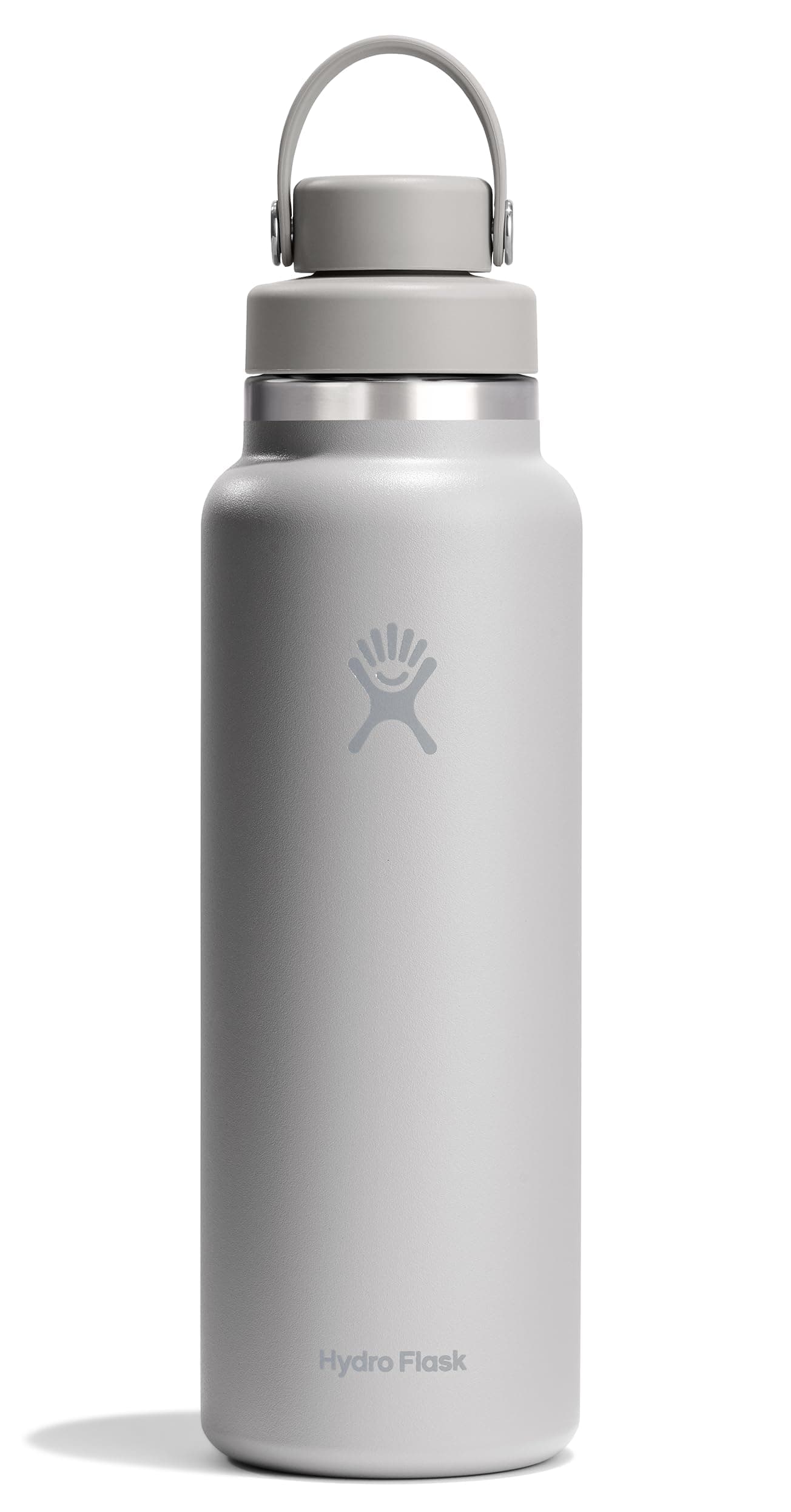 Hydro Flask Water Bottle - Insulated Stainless Steel - Wide Mouth Chug Lid, Non Spill, Leakproof in 40 Oz Tonal Birch Gray — product image 1