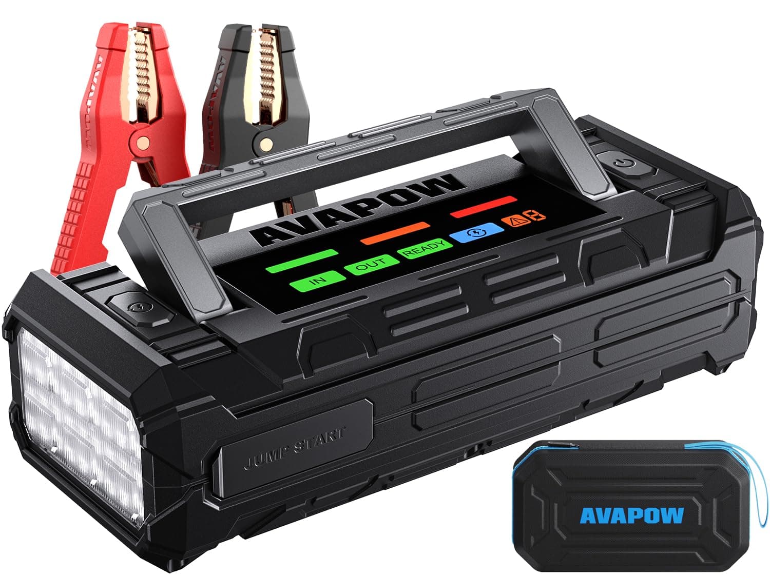 AVAPOW TJ68 10000A Battery Jumper Starter Portable with 4" HD Display — product image 1