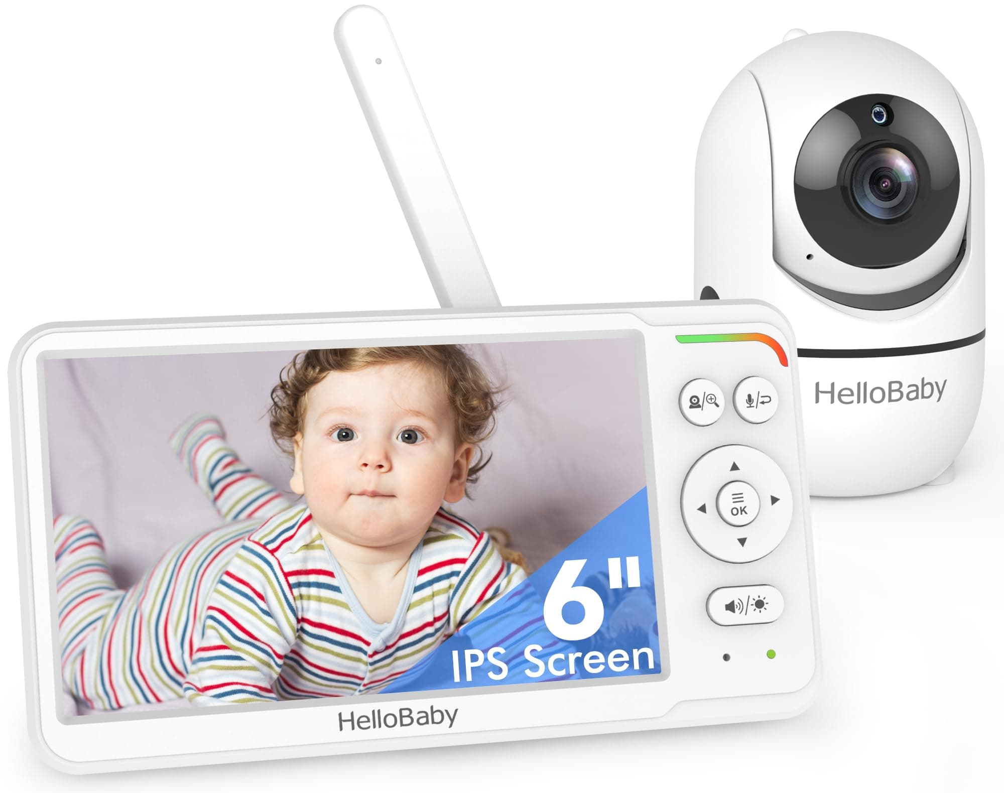 HelloBaby 6'' No WiFi Video Baby Monitor with Camera Audio, 30H Battery — product image 1