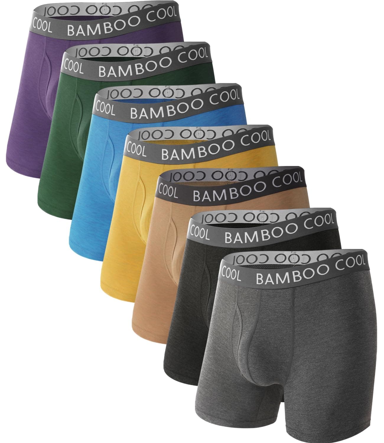 BAMBOO COOL Men's Cooling Underwear Ultra Soft Breathable Boxer Briefs Pack — product image 1