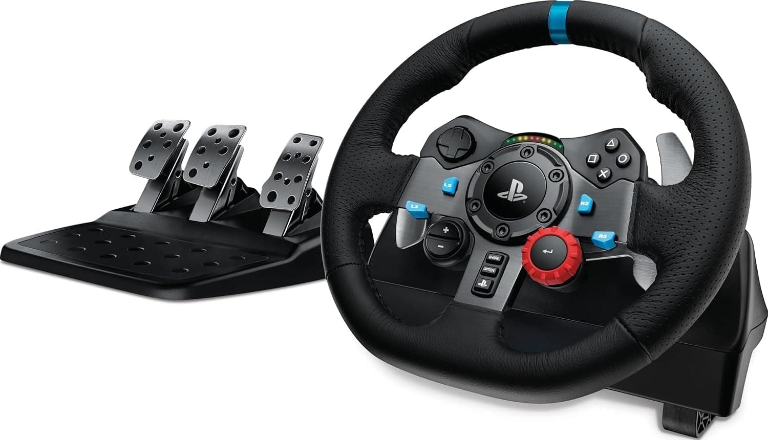 Logitech G29 Racing Wheel and Pedals for PS5/PS4/PC (Like New) — product image 1