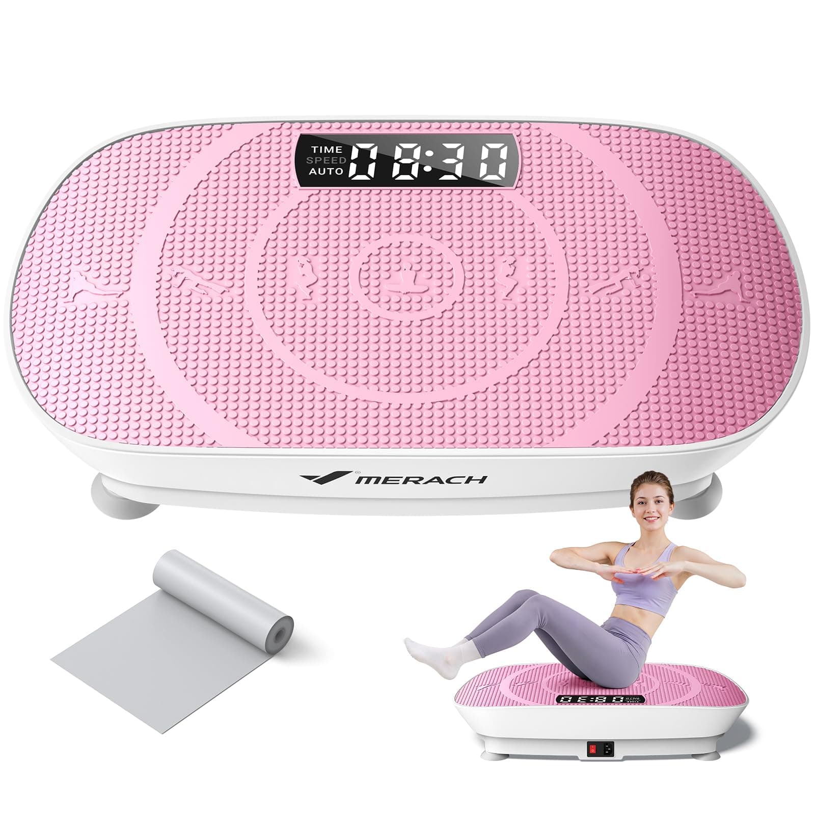 MERACH CV30 Pro Curved Vibration Plate Exercise Machine, Powerful & Quiet — product image 1
