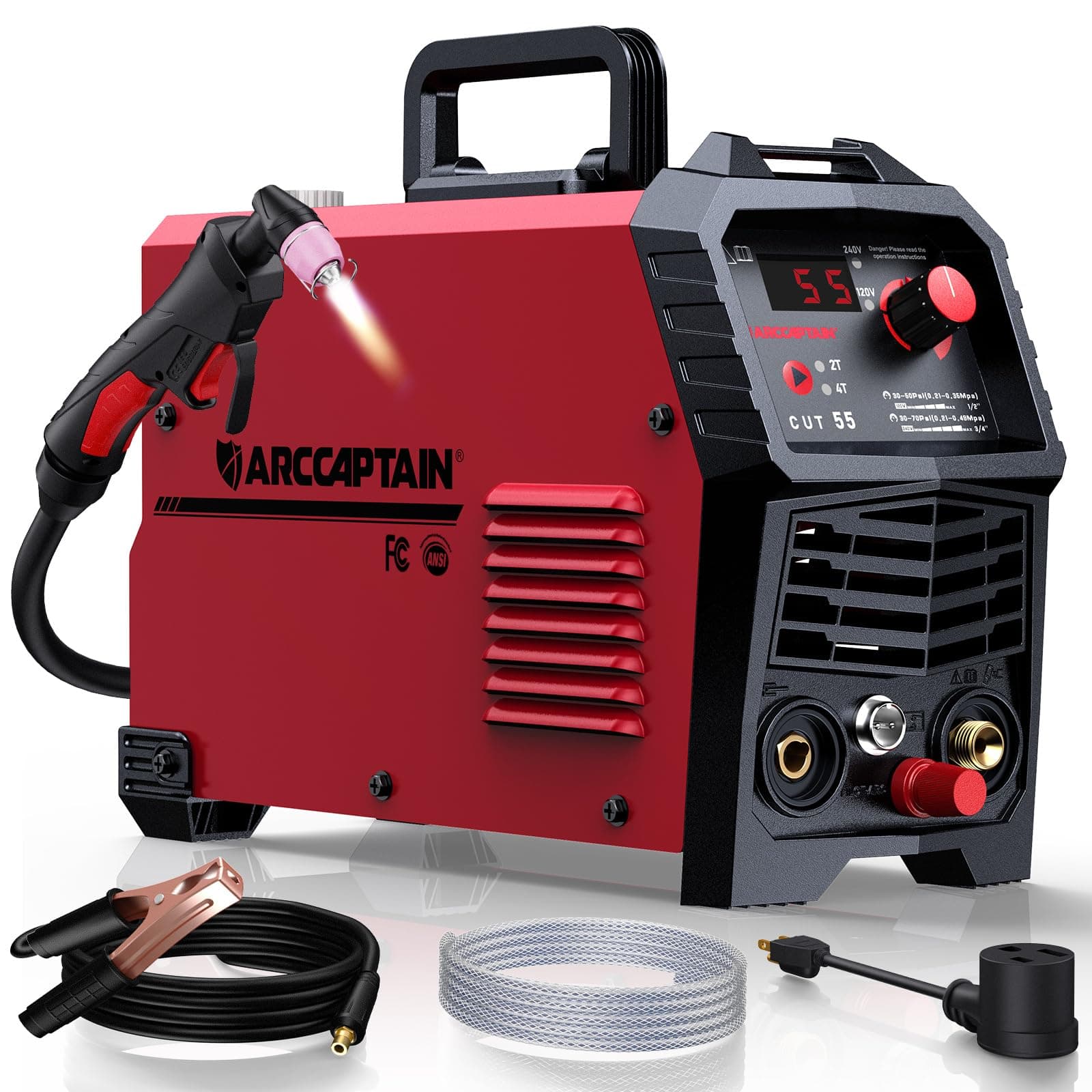 ARCCAPTAIN 55A Plasma Cutter Machine, Non-Touch Pilot Arc, 120V/240V — product image 1