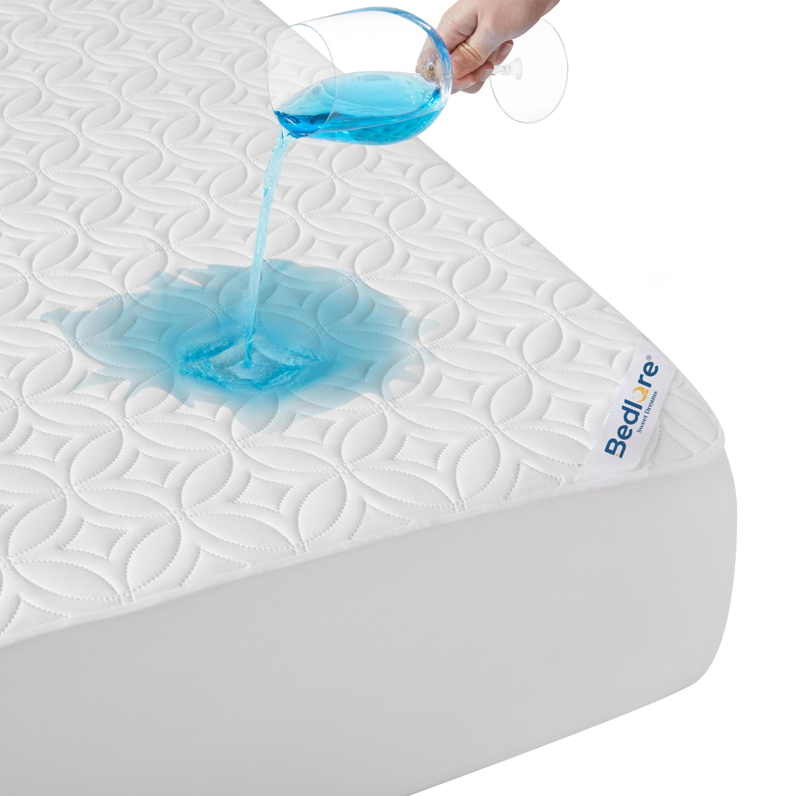 BEDLORE Waterproof Mattress Protector, Full Size Mattress Pad — product image 1