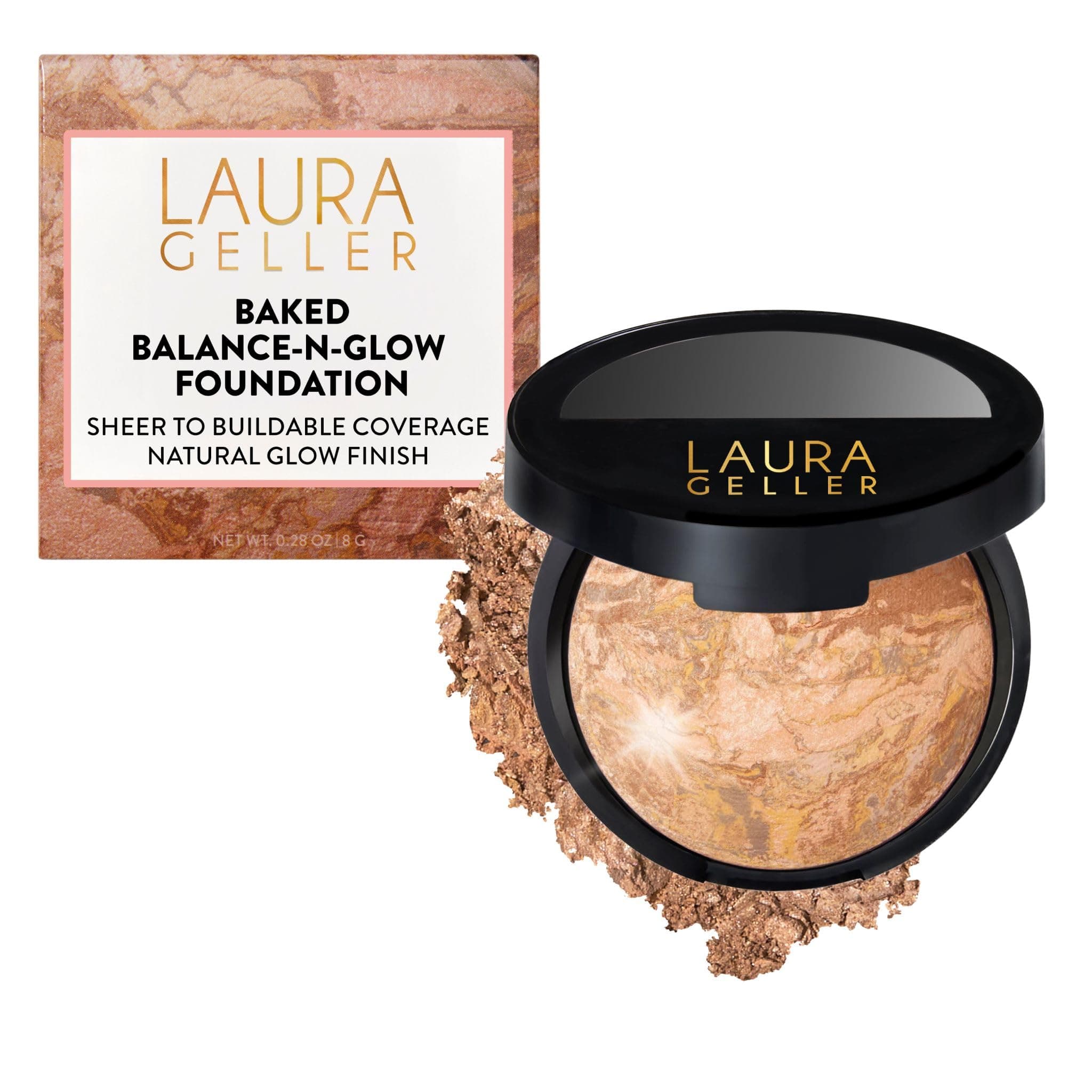 LAURA GELLER Baked Balance-N-Glow Illuminating Powder Foundation - Medium — product image 1