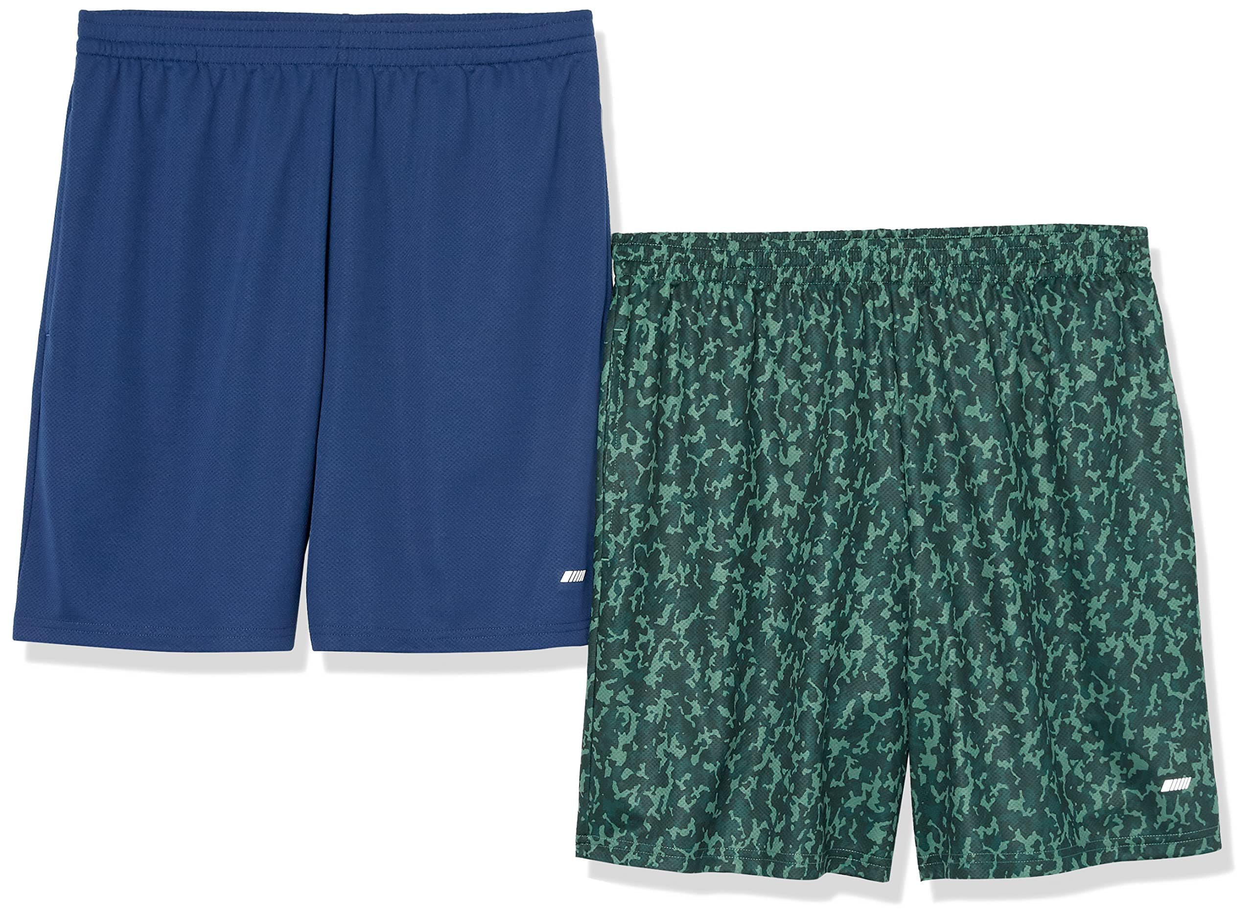 Amazon Essentials Men's Athletic Basketball Gym Shorts, Breathable Moisture Wicking, Loose-Fit Performance Tech, Pack of 2 — product image 1