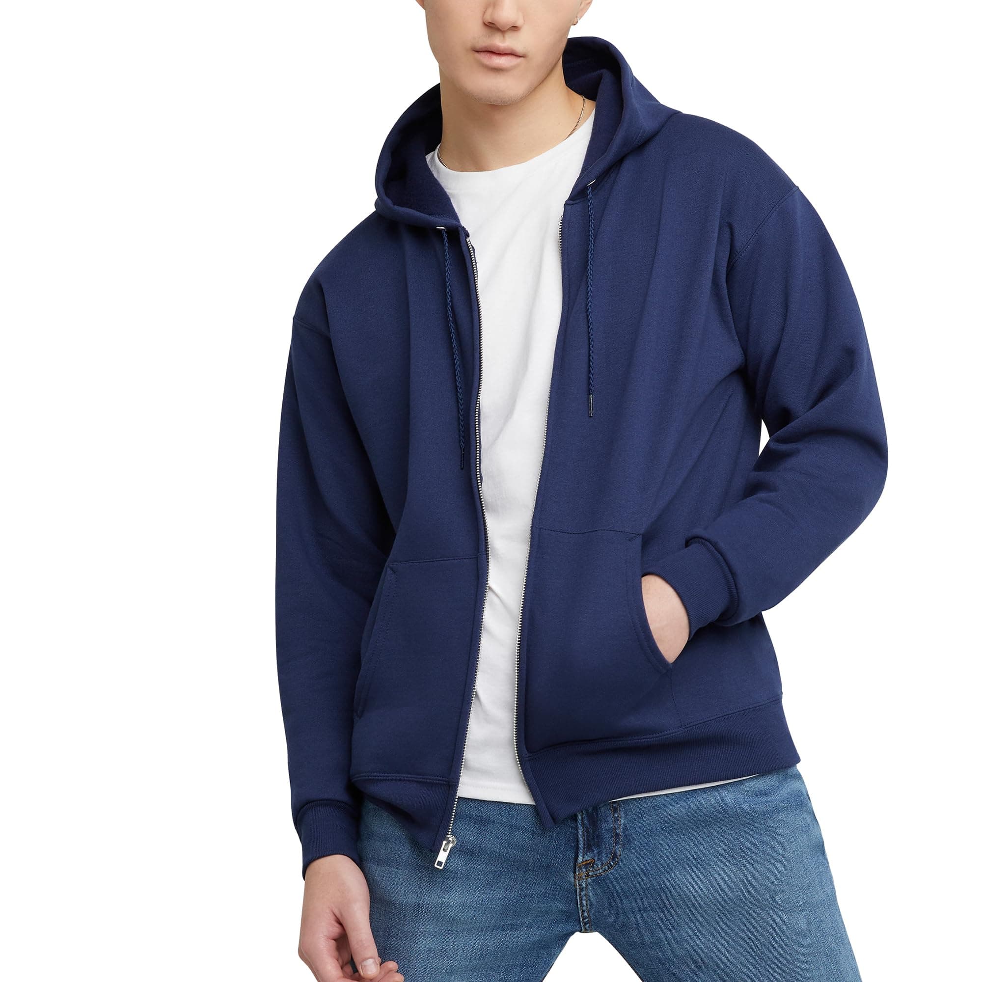 Hanes Men's Zip-up Hoodie, Ecosmart Fleece Full-zip Hoodie for Men, Hooded Sweatshirt — product image 1
