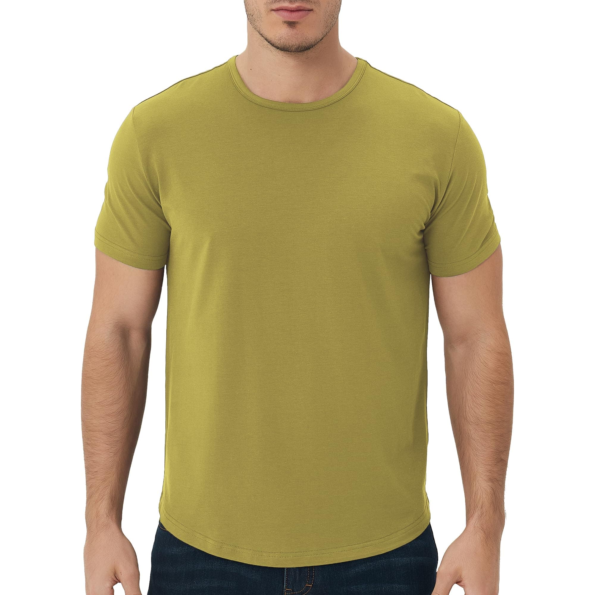 netdraw Men's Ultra-Soft Bamboo Viscose Curved Hem T-Shirt — product image 1