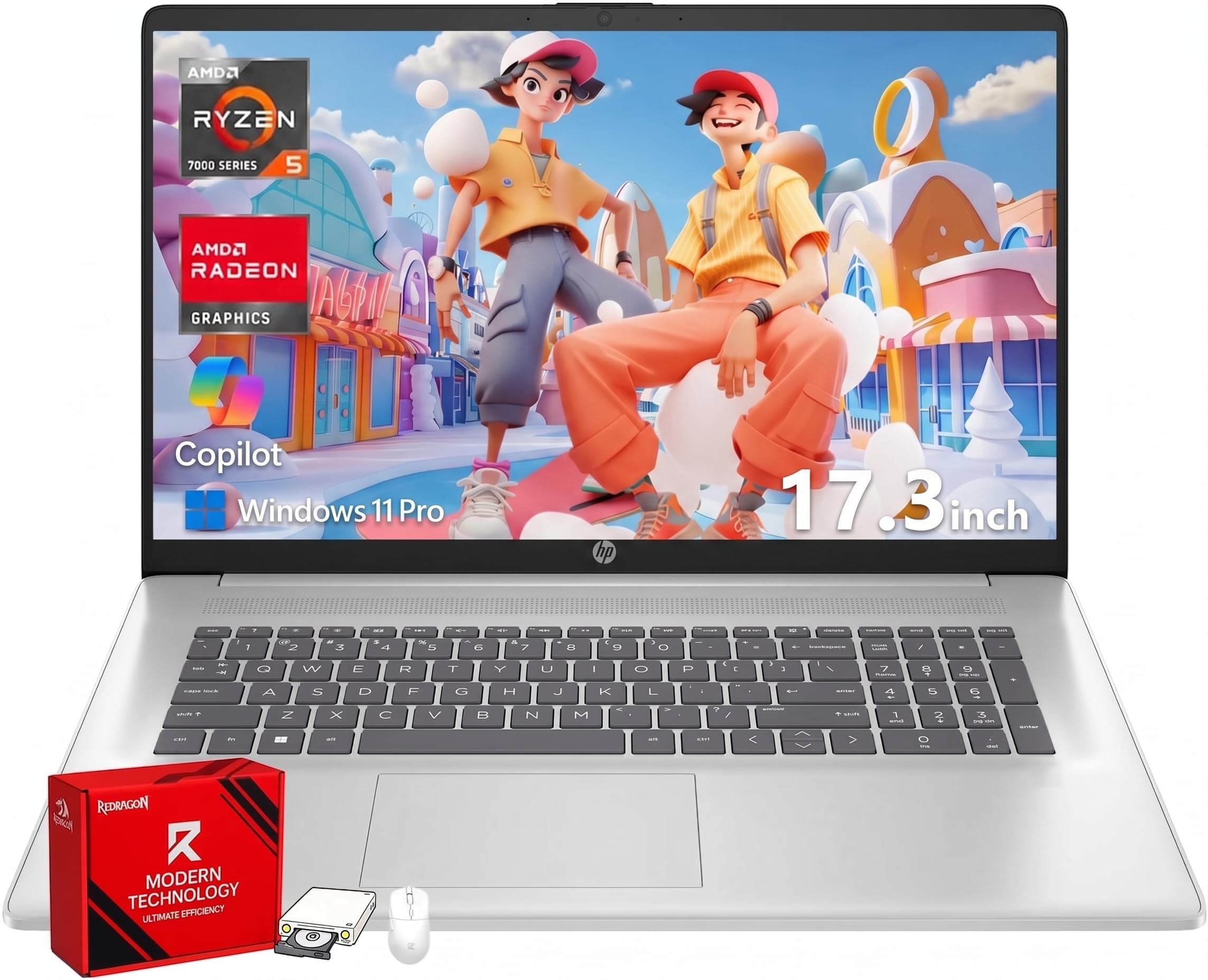 HP 17 Inch FHD Laptop Computer for Business & Students 32GB RAM 1TB SSD — product image 1