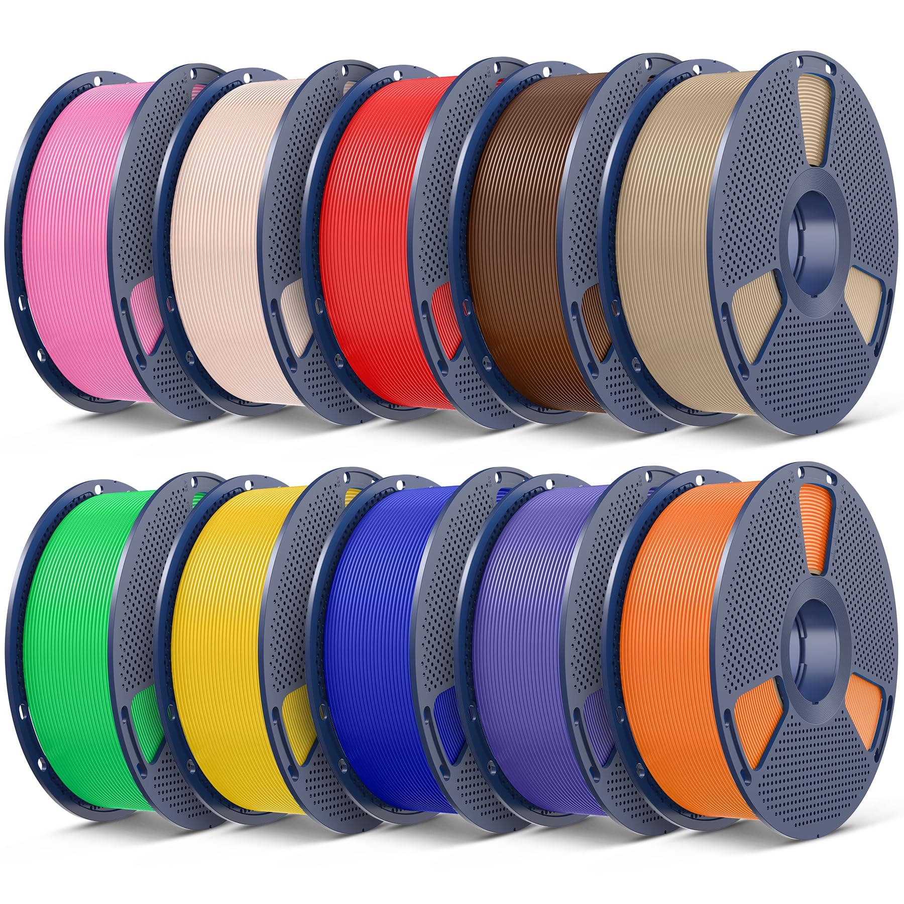 SUNLU PLA Plus 3D Printer Filament, 1.75mm, 10 Colors — product image 1