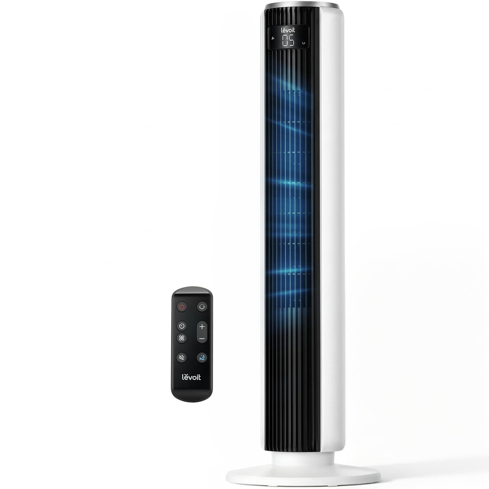 Levoit Tower Fan for Bedroom, 28ft/s Fans that Blow Cold Air, 28dB Quiet — product image 1