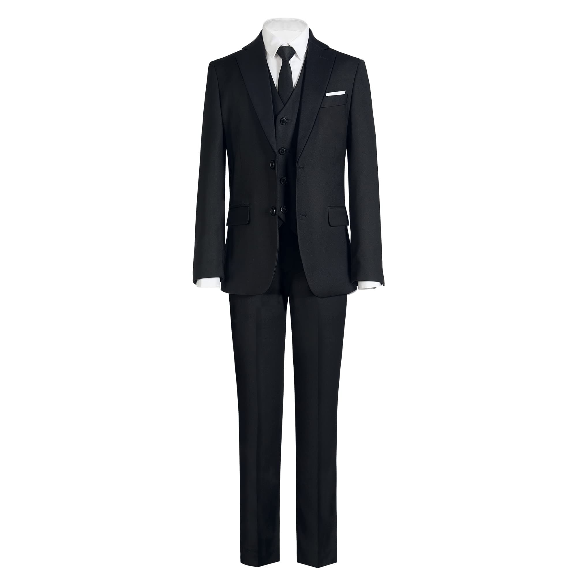 Marvelous World Boys' Formal Slim Fit Suit Set, Adjustable Waist — product image 1