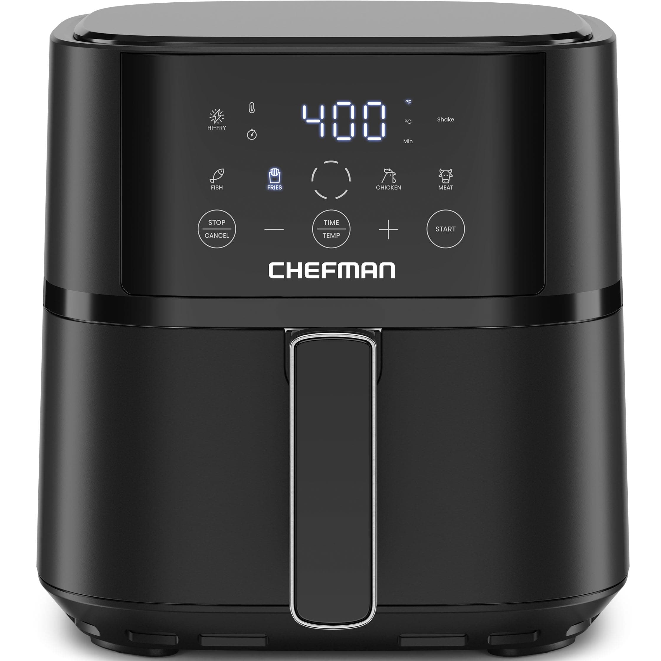 Chefman Air Fryer – 4 QT Compact Airfryer for Quick & Easy Meals in Minutes, Features Hi-Fry Technology for Extra Crisp, Touchscreen Controls with 4 Presets, Nonstick & Dishwasher Safe Basket - Black — product image 1