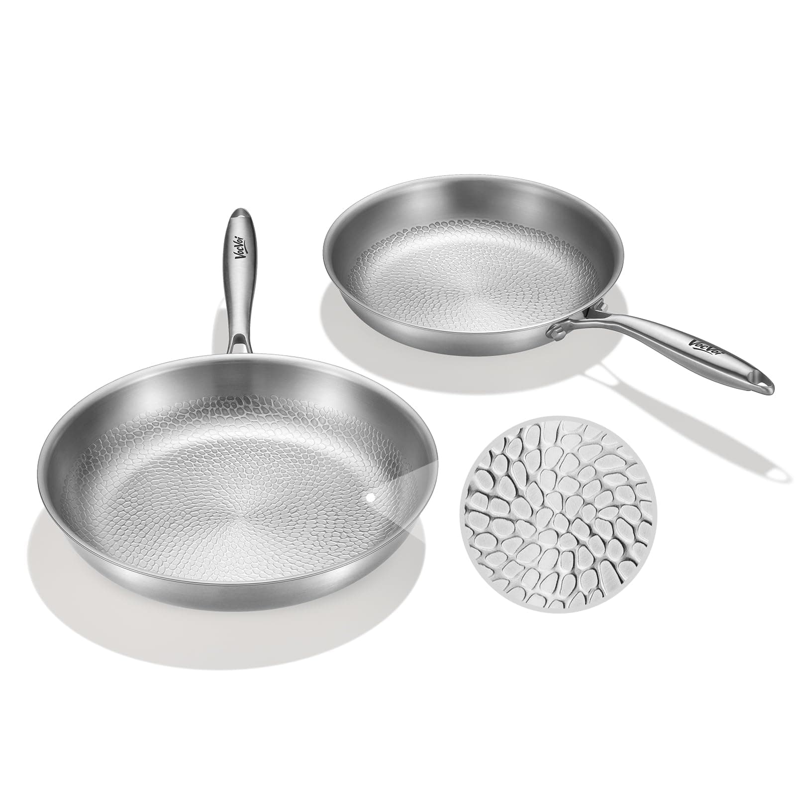 VocVoi Titanium pans for cooking,10"+12" Nonstick pro frying cookware — product image 1