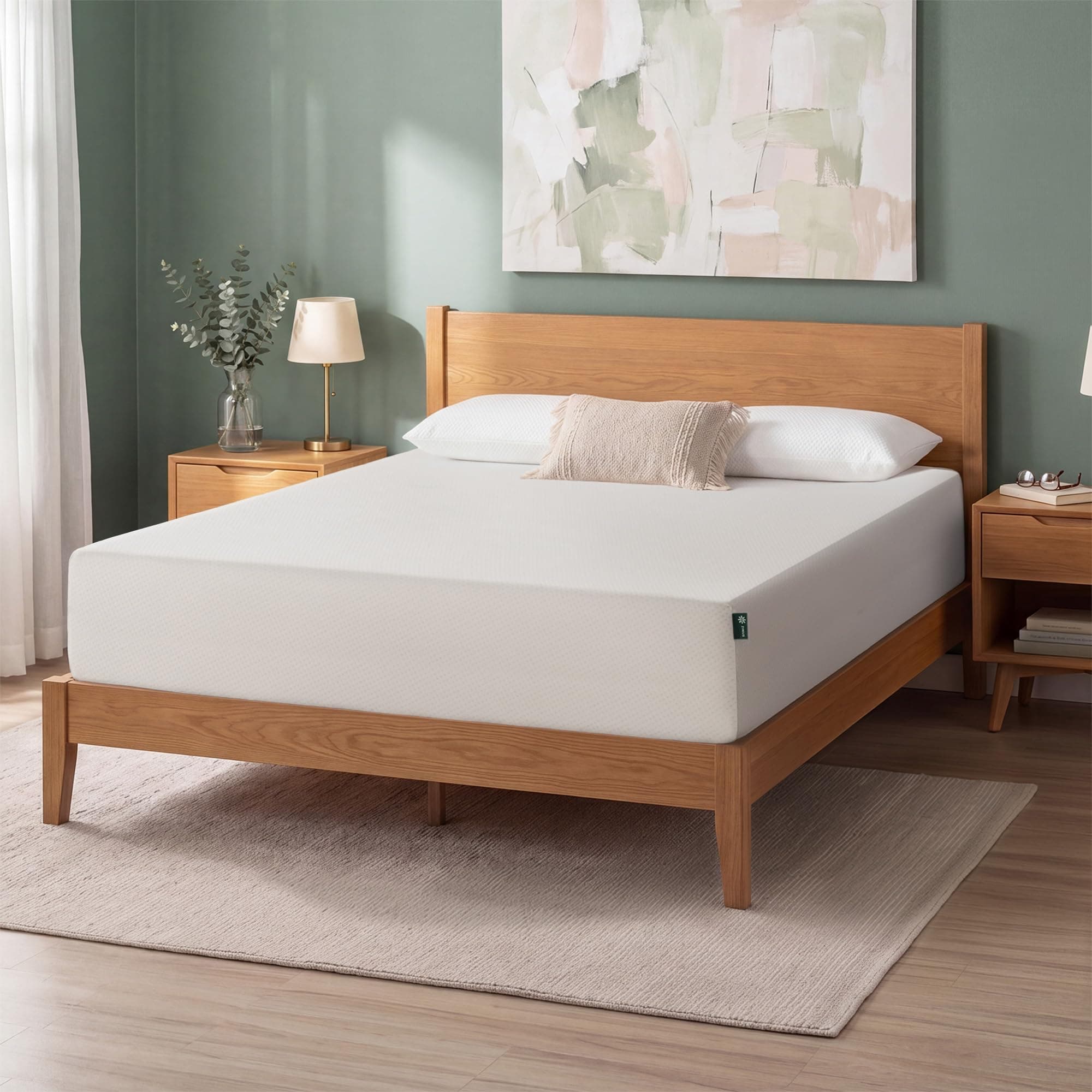 Zinus 12 Inch Queen Green Tea Memory Foam Mattress, Medium Firm Feel — product image 1