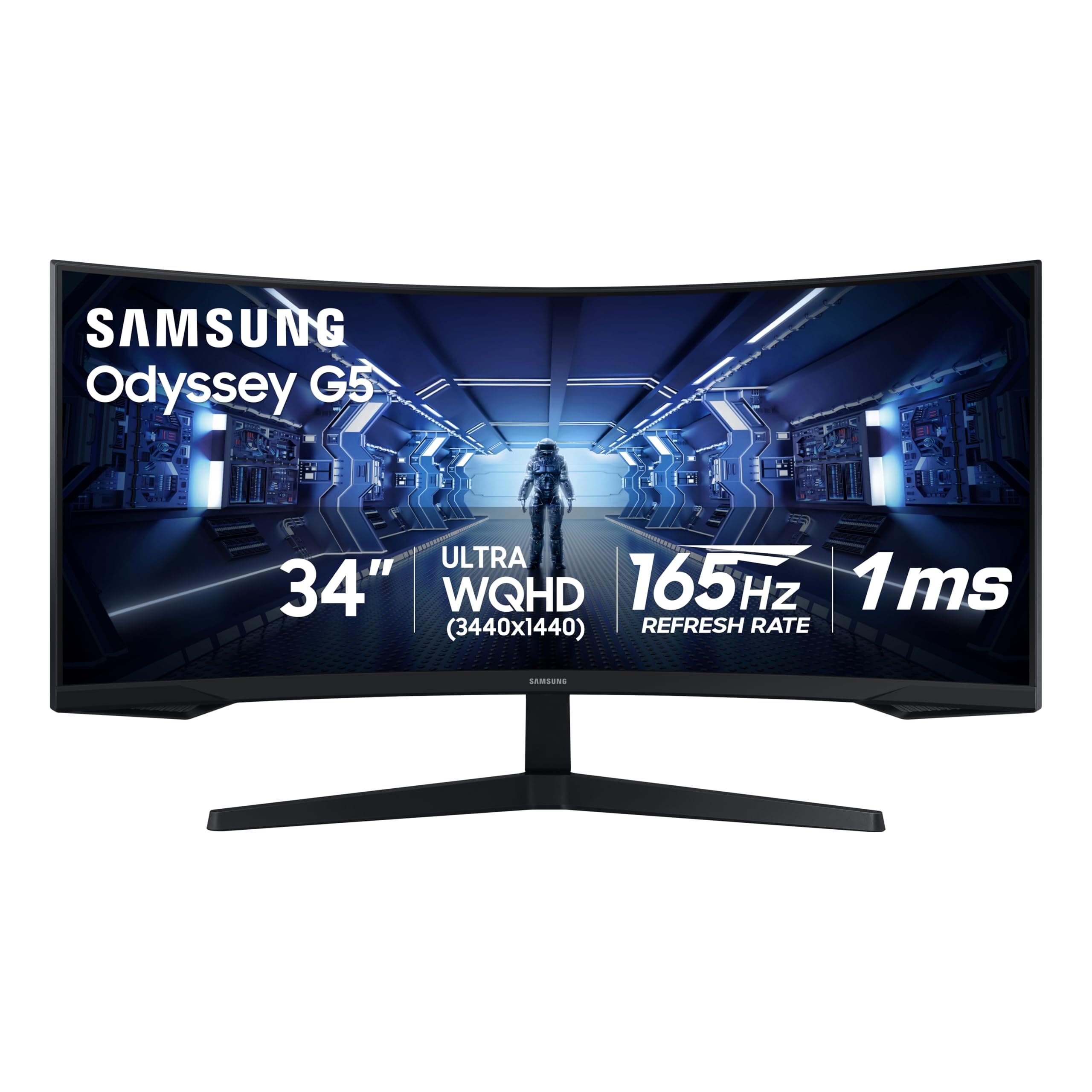 Samsung 34' Odyssey G5 Ultra-Wide Gaming Monitor with 1000R Curved Screen — product image 1